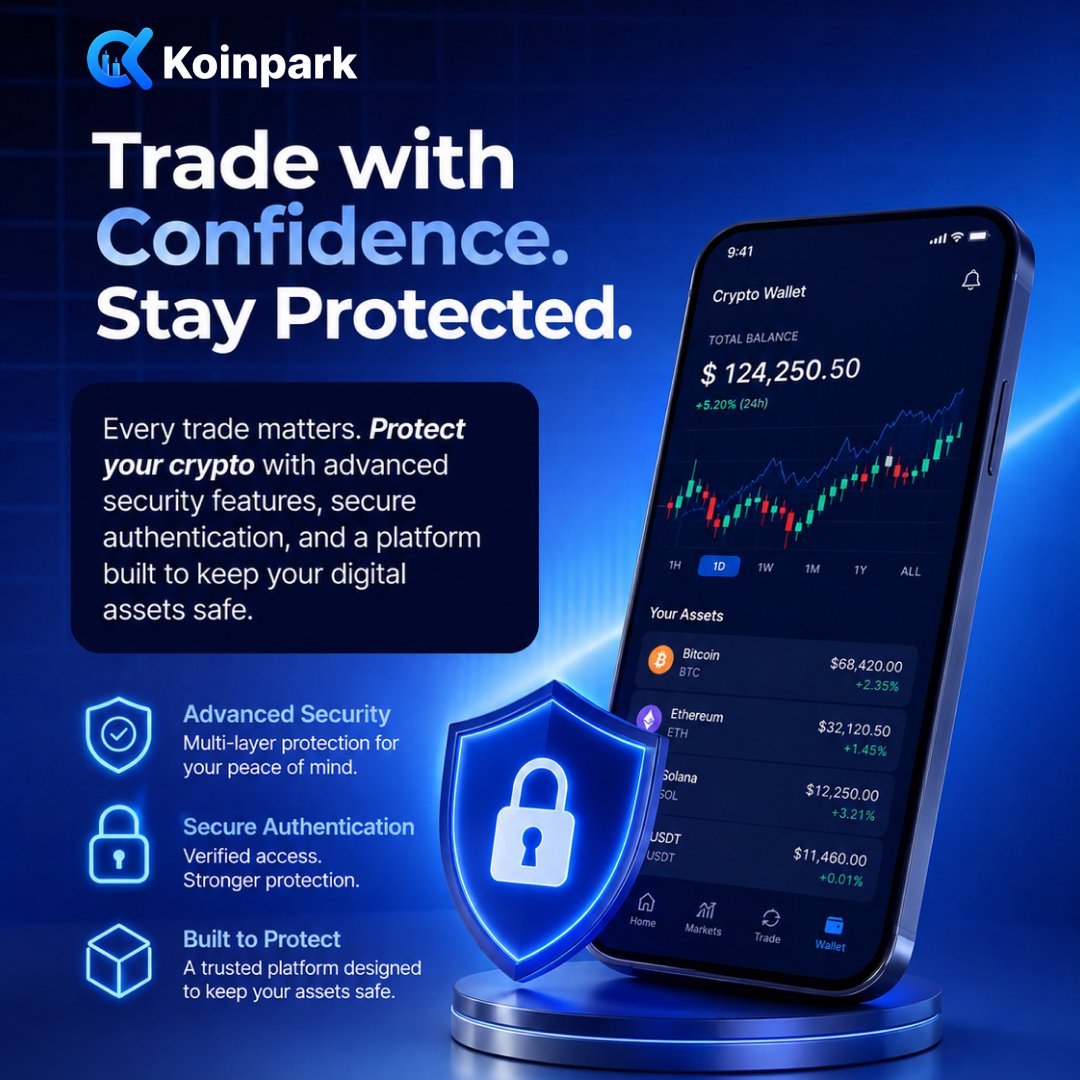 KoinparkExc's tweet photo. Every trade matters. Every asset deserves protection. ๐
Experience secure authentication, advanced security, and a trusted crypto trading platform with Koinpark.
Trade smarter. Trade safer.
#CryptoExchange #CryptoSecurity #TradeWithConfidence https://t.co/w6IVeJU496