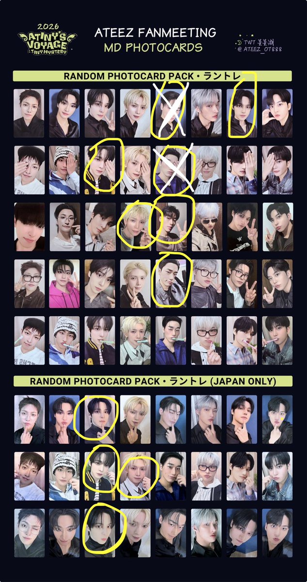 8meme710's tweet photo. @yeosang__nyann 写真のサン交換決まり写真丸枠求めています。
他に交換可能なトレカあればよろしくお願いします🙏 https://t.co/1x2DPdZ6Oj