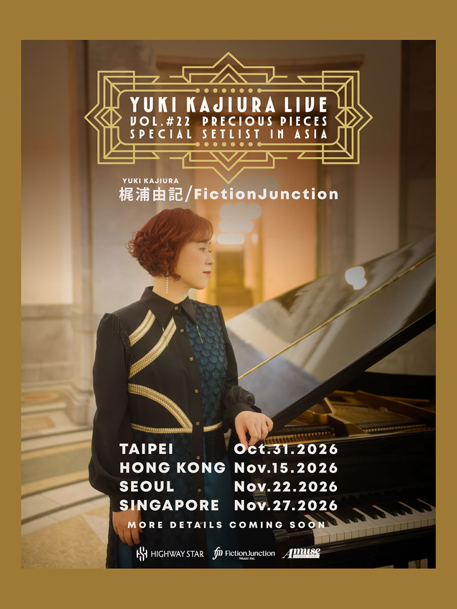 YKajiura_staff's tweet photo. 【LIVE/Overseas】#YKL22 
Yuki Kajiura LIVE vol.#22 ～precious pieces～ SPECIAL SETLIST IN ASIAの開催が決定いたしました‼️🌏
#梶浦由記 #YukiKajiura

2026年
10月31日　台北
11月15日　香港
11月22日　ソウル
11月27日　シンガポール

詳細は後日お知らせいたします。
https://t.co/kUqqsgeEfq https://t.co/nXgufjEcLt