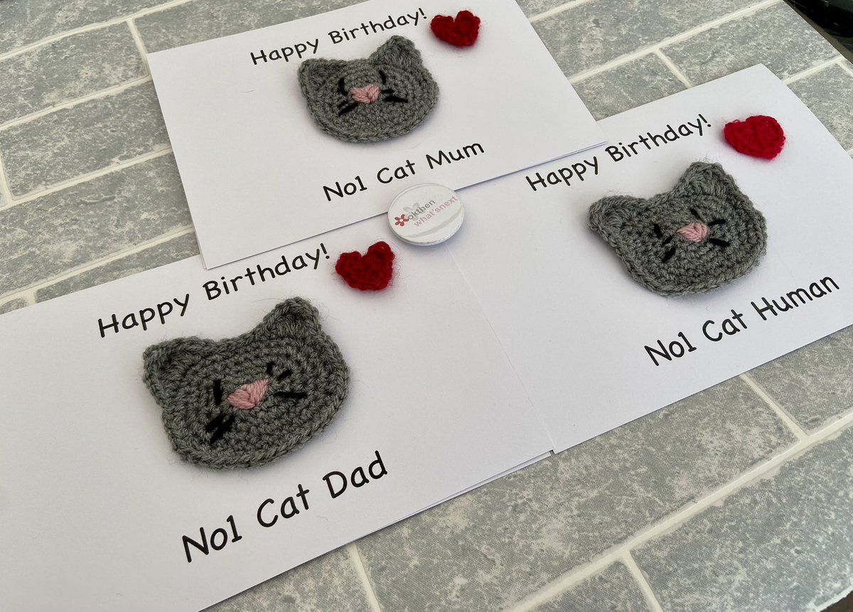 okthenwhatsnext's tweet photo. Itโs raining cats and dogs here โ๏ธ๐ถ๐ฑ both in terms of rain and birthday cards from the dog and cat!
available in my #Etsy shop
https://t.co/HZhjeLaxc4
#earlybiz #crochet #elevenseshour https://t.co/i4GEqjmf2o