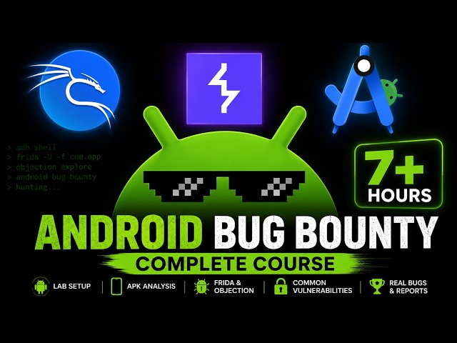 OreoB1scuit's tweet photo. 7+ hours Android Bug Bounty Masterclass 
https://t.co/LK5VKGq1RK

#bugbounty #bugbountytips https://t.co/HtZUox8i1x