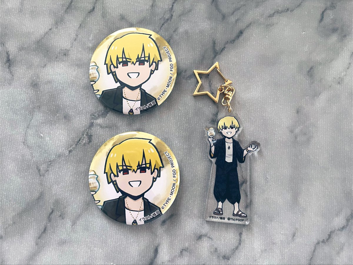 mi0819_mi's tweet photo. 【交換 譲渡】Fate/Grand Order fgo fes フェス KADOKAWAブース 藤丸立香はわからない 缶バッジ アクリルキーホルダー

【譲】ギルガメッシュ

【求】ダンテ

郵送交換希望です。
検索からもお気軽にお声掛けください。
どうぞよろしくお願いいたします🙏 https://t.co/dD4uTcXbVp