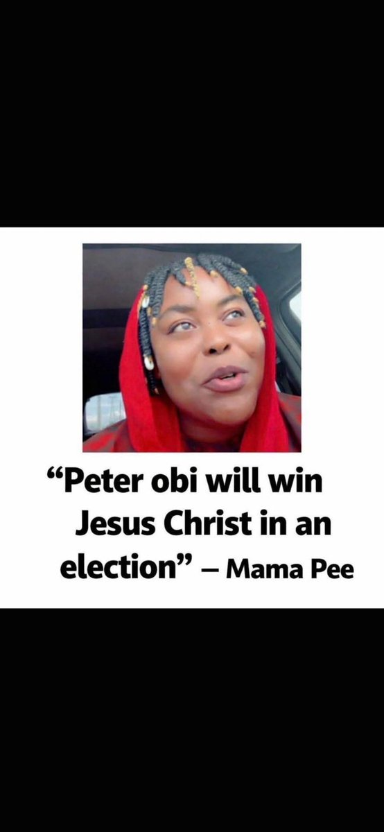 OyesileJohn's tweet photo. If @PeterObi will trash Jesus in an election in Nigeria,  who is President Bola Ahmed Tinubu? 

Why is Bishop Oyenaikan bothered about the INEC?  If Jesus dey fear Obi for election,  Tinubu will lose to him before 10am on the election day. 

Peter Obi, the almighty. https://t.co/N4uulURlsW