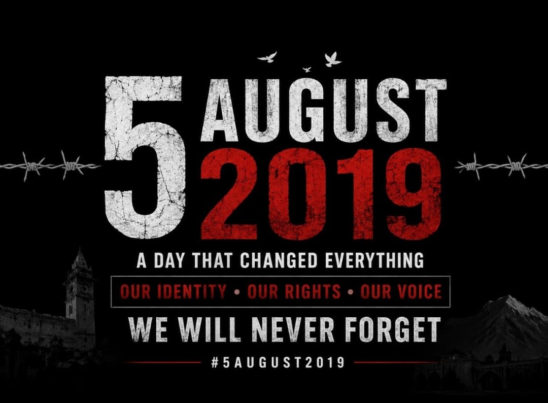 AijazNaik1's tweet photo. For us, #5august2019 remains a day that #symbolizes the loss of our #rights, #dignity, and #identity. Since then, it feel that #decisions affecting our lives have been taken without #meaningful public participation or #transparency.
#jkstatehood #Article370Abrogation https://t.co/PieXM2kKrt
