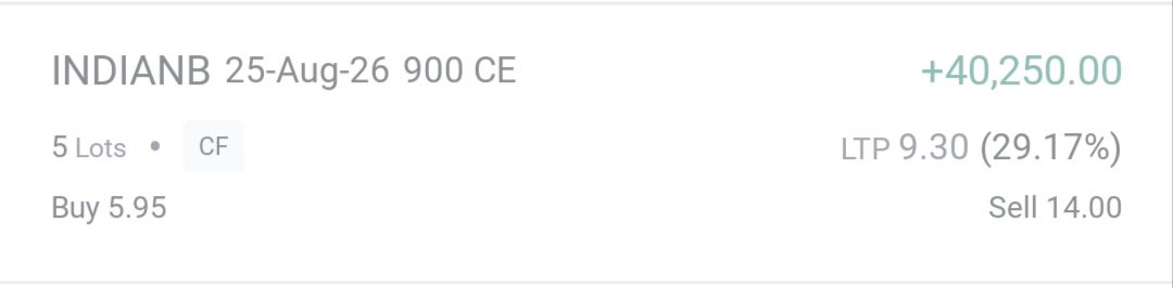 TheTradeTitansX's tweet photo. TRADE UPDATE #INDIANBANK ✅ https://t.co/XWYzDkWQe2