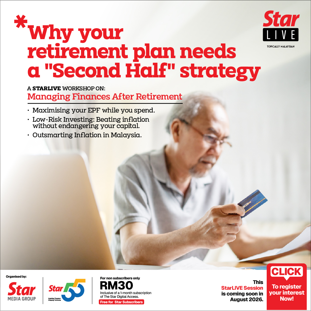 staronline's tweet photo. StarLIVE’s upcoming session on Managing Finances After Retirement explores EPF after 55/60, protecting savings, managing inflation and avoiding common money mistakes.
Register interest: https://t.co/PslwxUPrZC
#StarLIVE #EPF https://t.co/6iZyx9Cx14