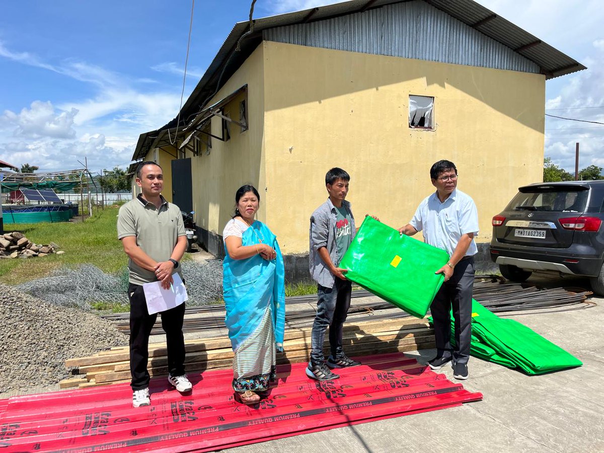EastKvk's tweet photo. Participated Input Distribution cum Training Programme on Integrated Farming System Model organised by DEE, CAU, Imphal, Manipur at DEE, CAU NEC Model Farm, Imphal sponsored by North Eastern Council (NEC), Shillong, Meghalaya on 3rd August, 2026 
#ICAR 
#ATARI_ZONEVII
#CAUIMPHAL https://t.co/N42B9QkIyO