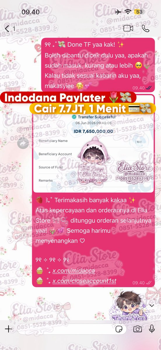 Leteheeseung's tweet photo. 🥹 Limit Kredivo, Indodana, Credinex, Atome, atau Yup Card / Paylater nganggur? Yuk gestun jadi dana tunai bersama Elia Store. ✨

✅ Banyak metode tersedia
⚡ Proses cepat 5–15 menit
💸 Bisa cair hingga puluhan juta

🤍 Trusted Since 2019
📌 9.700+ Testimoni
🕒 Standby 24/7 https://t.co/VG63SfDUf6