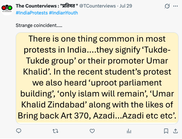 TCounterviews's tweet photo. @MIB_India @AshwiniVaishnaw
#MetaTweet #MetaEdit
It seems someone affiliated to @CJP_for_India @Cockroachisback is personally screening X-posts.
Our tweets against CJP protests never released to public despite retweet.
Meta officials need to be given severe reprimand. https://t.co/4WPPrNFTRP
