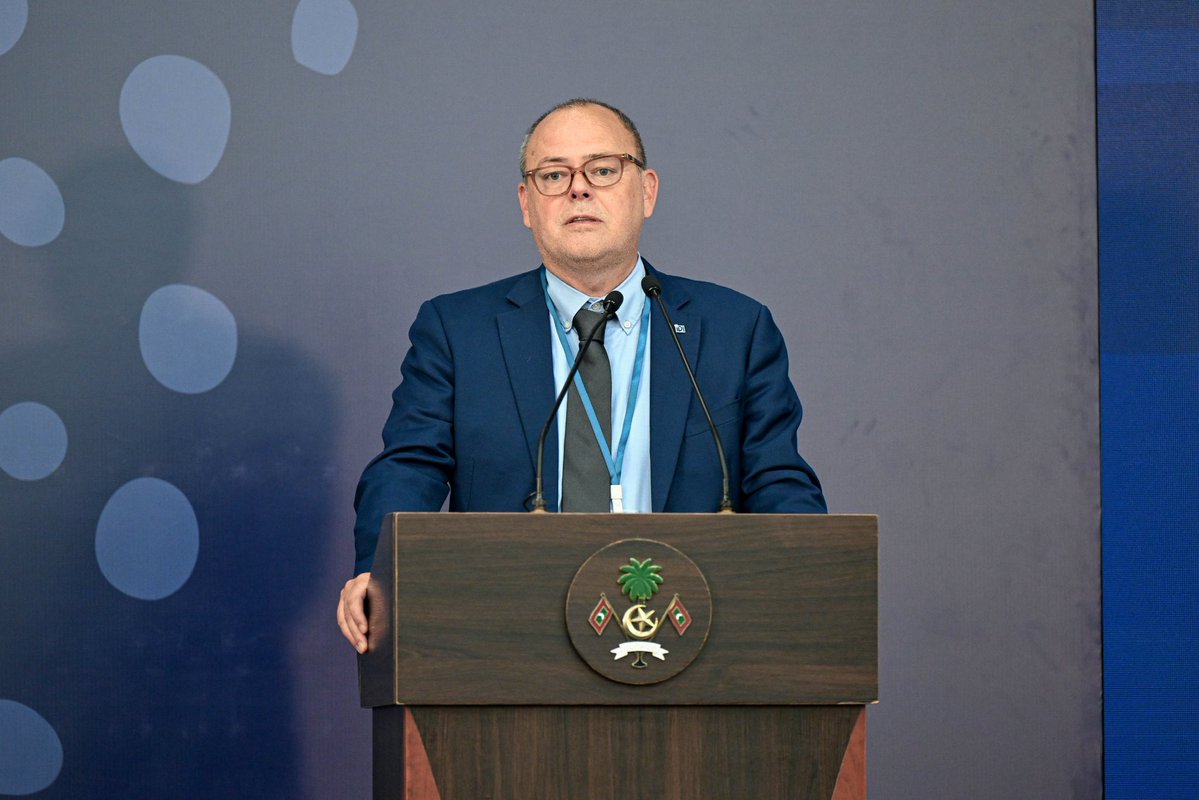 presidencymv's tweet photo. President Dr @MMuizzu attends the closing ceremony of the Small Island Developing States-Supreme Audit Institutions (SIDS-SAIs) Symposium 2026 and the opening ceremony of the INTOSAI Development Initiative (IDI) Global Summit in AA. Ukulhas.

Centred on "Strengthening Accountability and Resilience Across Small Island Developing States," the symposium brought together SAIs from across SIDS to explore how public auditors can drive government accountability against climate and environmental risks.

#RayyithunGaathah #UkulhasVisit