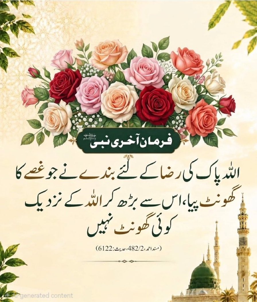 QuranMyriZindgi's tweet photo. جو غصے کو پیتا ہے اللہ پاک اس کے پیٹ کو ایمان سے بھر دیتا ہے https://t.co/PT6WHEpZt4