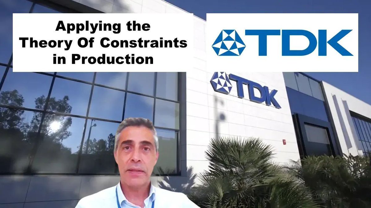 Marris_Consult's tweet photo. Applying the Theory Of Constraints in Production. Testimonial by TDK Electronics, Malaga, Spain. Training / Diagnostic / Action. An 8-minute explanation by Freddy Esteban of TDK.
https://t.co/JHyZxuq12D 
#theoryofconstraints #goldratt https://t.co/x4c77xYr9o