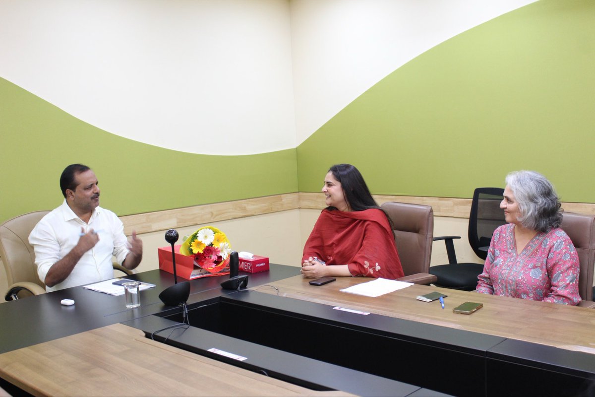 divyaspandana's tweet photo. Karnataka is set to become the first state in India to bring menopause into its public health system.

Indian women reach menopause at around 46- nearly five years earlier than the global average of 51. Most go through it without ever being told what is happening to them.

Dr Jyotsna Mirlay and I met the Hon’ble Health Minister, Shri U.T. Khader @utkhader 

What struck me most was his openness. Menopause is not an easy subject to raise in a government meeting, and it is rare to find someone who listens without discomfort and grasps immediately why it matters. He did not need convincing that the gap exists.

An expert committee has been constituted, to be chaired by Dr Mirlay, bringing in the Indian Menopause Society along with nutrition and psychiatry.

What is proposed:
– Public awareness on perimenopause and menopause
– Menopause screening built into Gruha Arogya, which already reaches every woman over 30
– Breast and bone health screening at taluk/district level
– Nutrition and lifestyle guidance as first-line care
– Training for ASHAs, ANMs and Medical Officers
– A dedicated midlife women’s health clinic, held monthly/weekly

The Minister has also indicated he will take this to the Central Government, so that other states can follow.

I came to this trying to understand my own body better. I met Dr Mirlay, and we found we agreed on the thing that matters most-women deserve to know what is happening to them- and that has to reach rural Karnataka, not only the cities.

Grateful to the Minister for hearing it, and for moving.