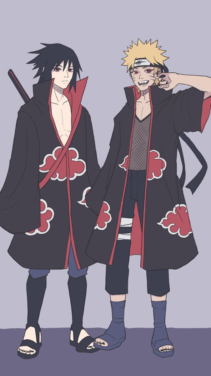 manyafandomx's tweet photo. Naruto &amp; Sasuke in the Akatsuki. 
#naruto #sasuke #narusasu #sasunaru #Akatsuki https://t.co/4WJvmt7kzA