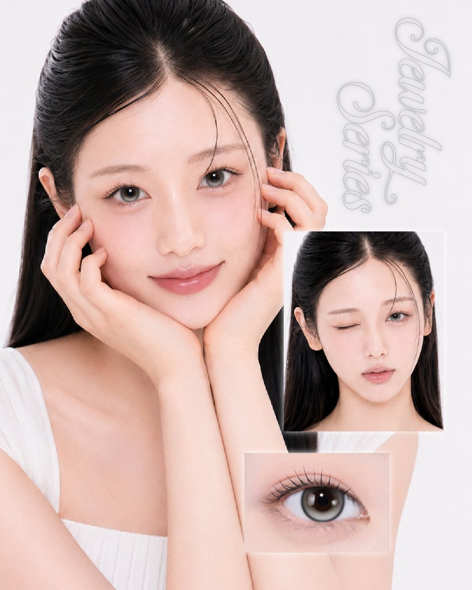 eyed_jp's tweet photo. ✨ no:D Jewelry Series
🩶 Pearl Gray

回らない水光軸固定レンズ✨

儚げにきらめくパールグレー
宝石のような輝きをイメージした
上品なグレーカラー

🛒 Qoo10ショップはこちら👇
🔗https://t.co/iBb0XeC1tD

#eyeD #水光カラコン #軸固定カラコン #カラコン #noD https://t.co/gLLdq4xfXM