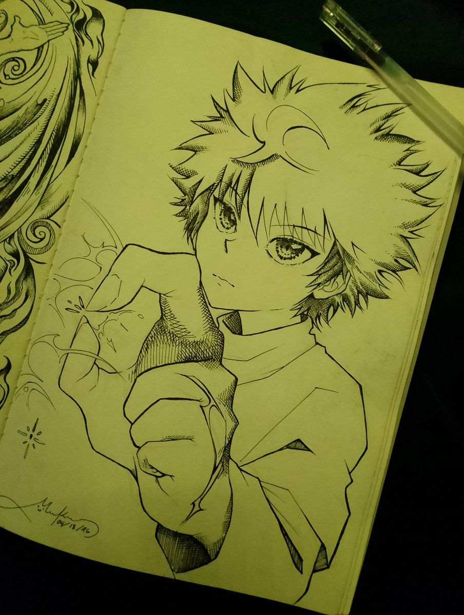 Cora0247's tweet photo. Quick Drawing I made of killua

#killua #HxH #KilluaZoldyck https://t.co/WekSnZfU4R