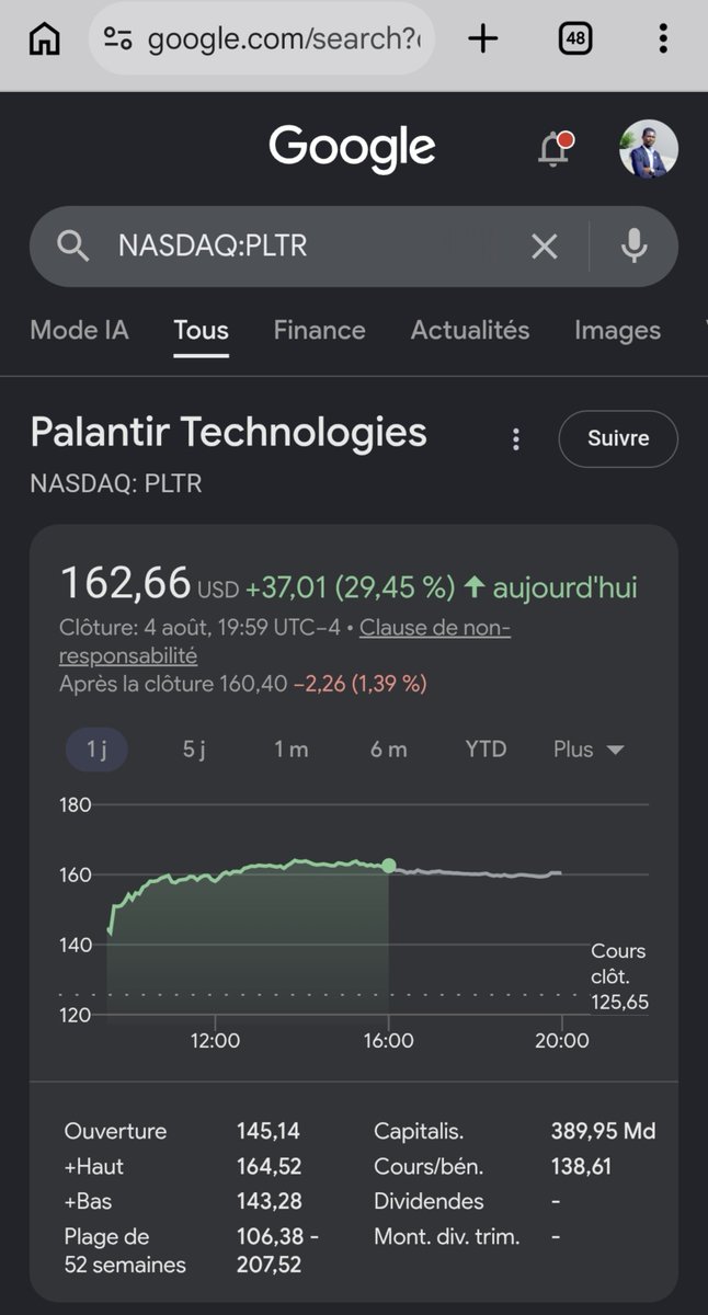 NgomtanoubaB's tweet photo. 📈 L'IA d'entreprise passe à l'échelle.

Après ses résultats, Palantir bondit de 29,5 % en Bourse. Le signal est fort : la valeur ne vient plus seulement des modèles d'IA, mais de leur intégration aux données et aux processus métiers.

#IA #Palantir #Data #TransformationDigitale https://t.co/hueEKXLNp3