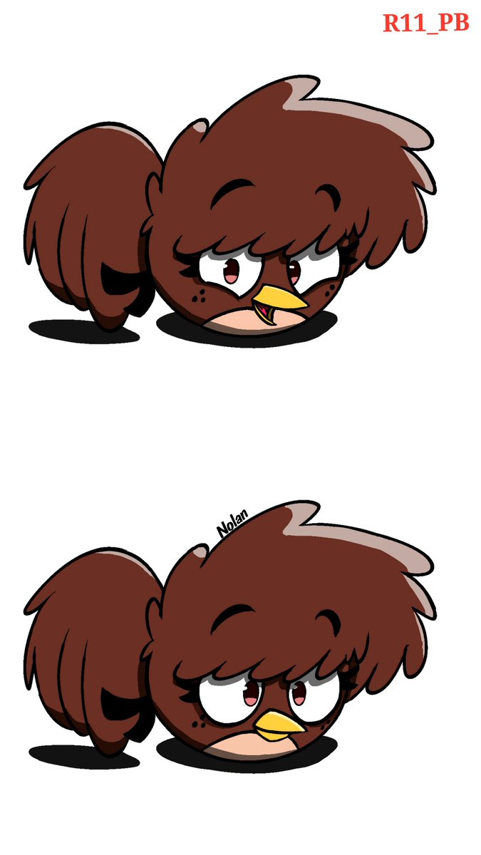R11_PB's tweet photo. Uniting two great worlds in a single classic style 🎨
 Do you like how it's taking shape?

#TheLoudHouse #AngryBirds #Art https://t.co/a70XKLbayk