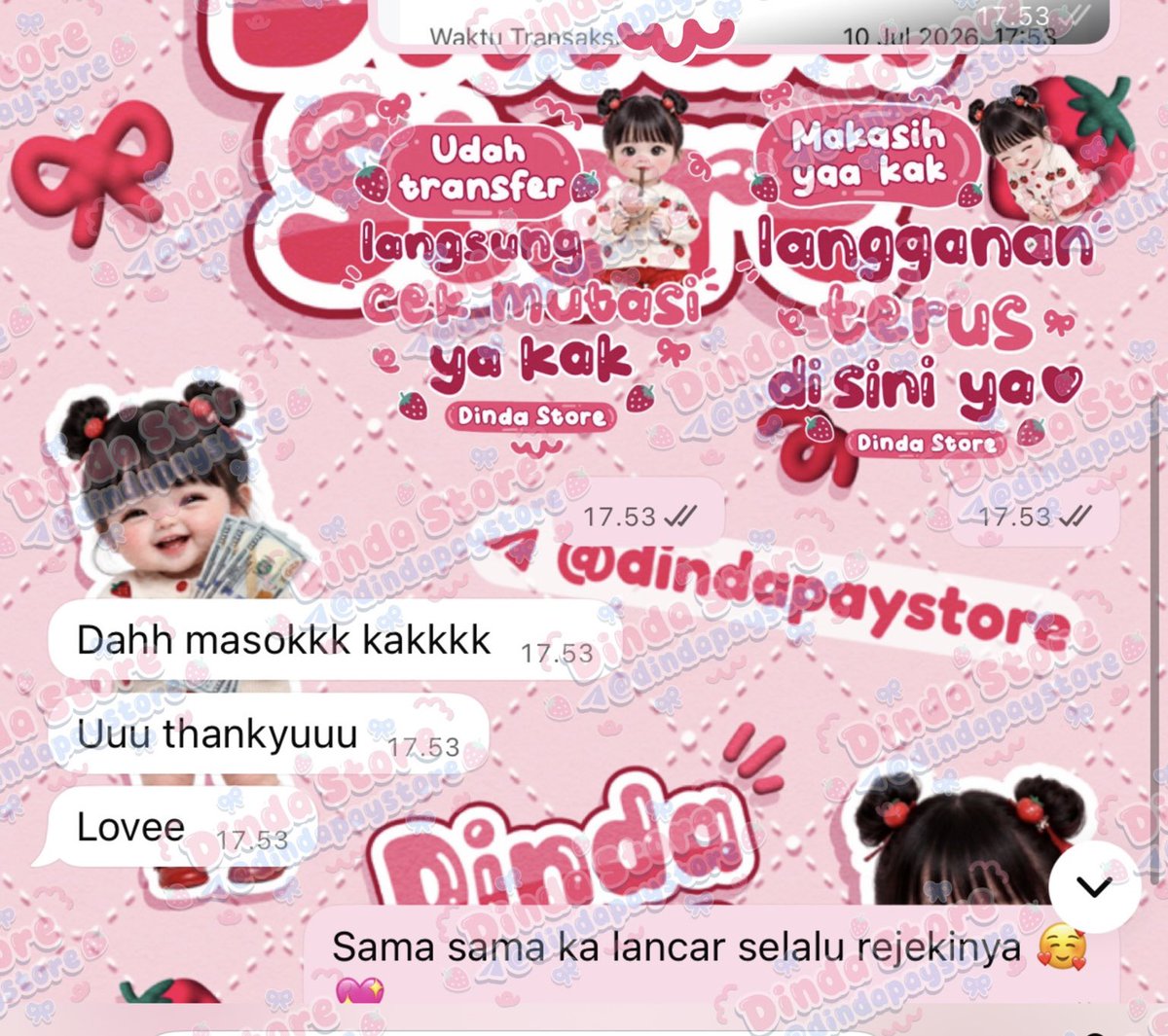cairpoint's tweet photo. Real Testuyy gestun by Dinda • Selalu open start on 09.00-21.00 ✨

✅ Fast Respon 
✅ Fast Transfer 
✅ 100% data customer aman

🍒 Cek testi lengkap lainnya disini https://t.co/n6KTqiedDs
🍒 Transaki by wa only https://t.co/NL4I1lFS3c https://t.co/44Micw3YQm