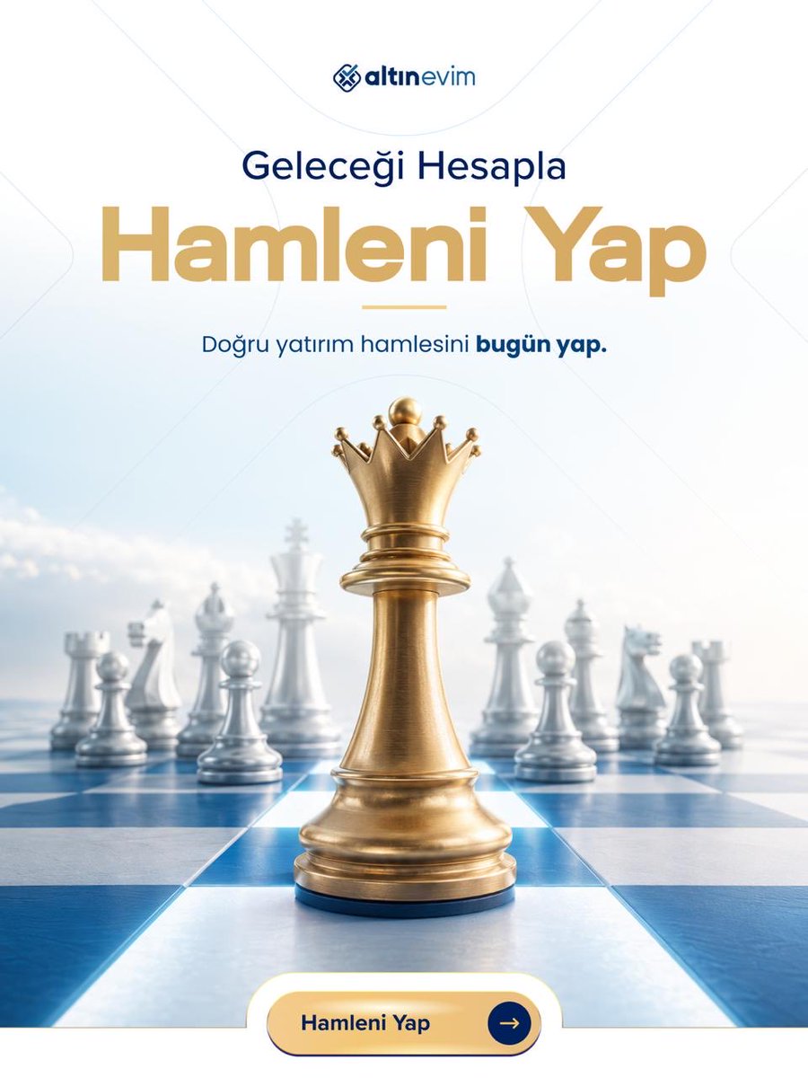 altinevim's tweet photo. Geleceği hesapla, doğru hamleni bugün yap. ♟️

Altın Evim ile altın ve gümüş birikimlerinizi planlı şekilde yönetin, yatırım sürecinizi güvenle takip edin.

Doğru zamanda atılan her adım, geleceğe değer katar.

Altın Evim
Yatırımın Altın Adresi.

#altın #gümüş #yatırım #birikim #eşube #altınevim
