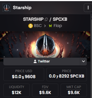 Droid_1965's tweet photo. Elon Musk has the Starship as a PFP and talks about it constantly

Marscoin is at 60 M

This should get sent to millions

0x834C3EFaD8c7853938302C822110F20F41897777 https://t.co/2i7efHQU5i