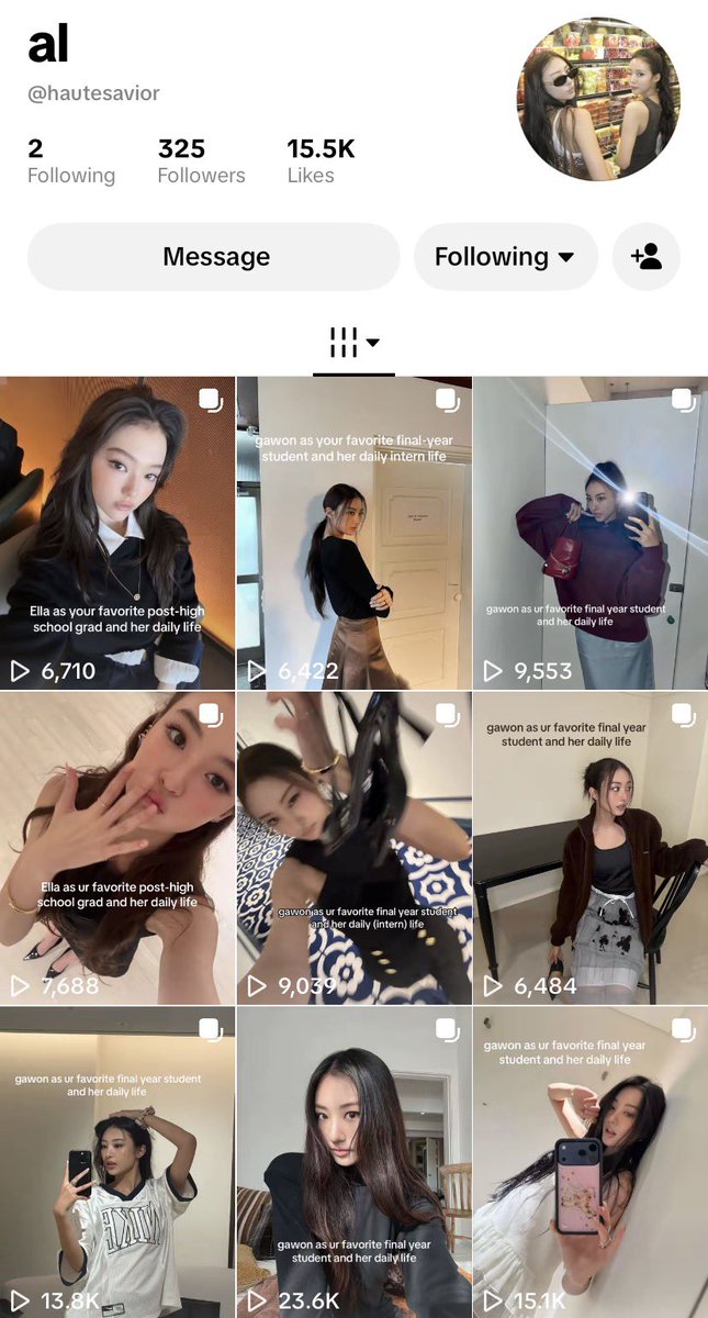 caphesenia's tweet photo. aku suka bgt deh au gawon yg ini di tiktok bcs finallyyyyy there is an au highlighted dari muse ceweknya instead of the other way around 🥹 https://t.co/dtvqrRAoC4