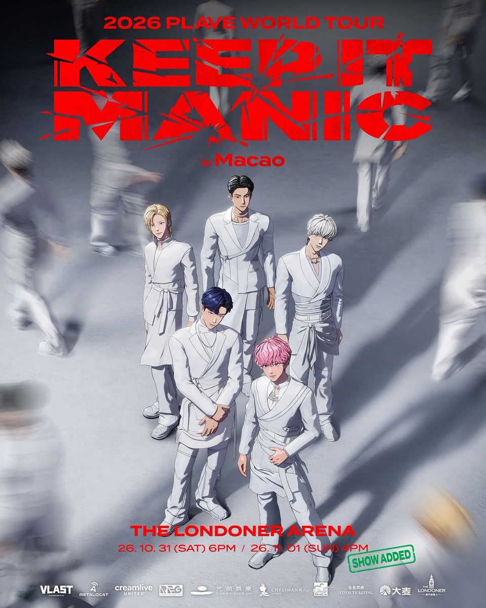 sum_mer_blue's tweet photo. 2026 PLAVE World Tour [KEEP IT MANIC] in Macao 11월 1일(일) 추가 공연 발표!

공연 날짜 및 시간: 2026년 10월 31일(토) 오후 6시 (완판)
2026년 11월 1일(일) 오후 4시(추가 공연)

https://t.co/MtxS22TKzH https://t.co/49x2H7krwm