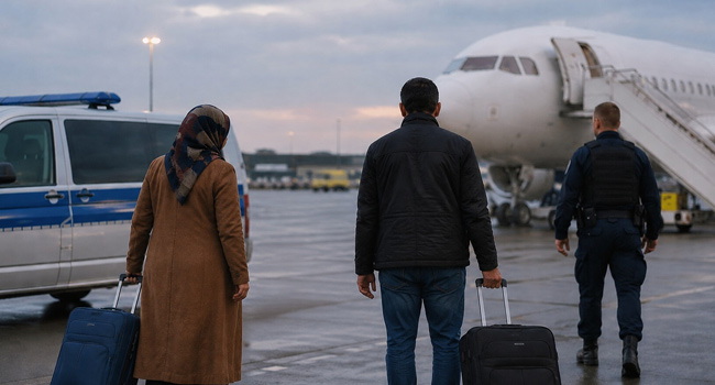 shaber_com's tweet photo. Almanya'nın Frankfurt kentinde yaşayan bir çift, üç çocuklarının Frankfurt Gençlik Dairesi (Jugendamt) tarafından koruma altına alınmasının ardından Türkiye'ye sınır dışı edildi. Üçü de reşit olmayan çocuklar halen Frankfurt Gençlik Dairesi'nin gözetiminde bulunurken, anne ve babanın sınır dışı edilmesi kamuoyunda ve insan hakları çevrelerinde tepkiyle karşılandı

https://t.co/i4xqzM3sFn