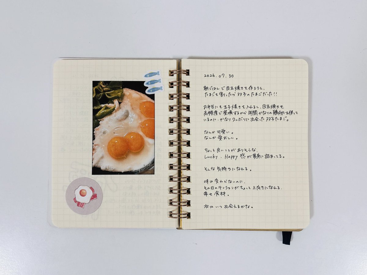 Loku_ui's tweet photo. 🍳

#ロルバーン #手帳の中身 #手帳タイム https://t.co/bRUUCYxSlN