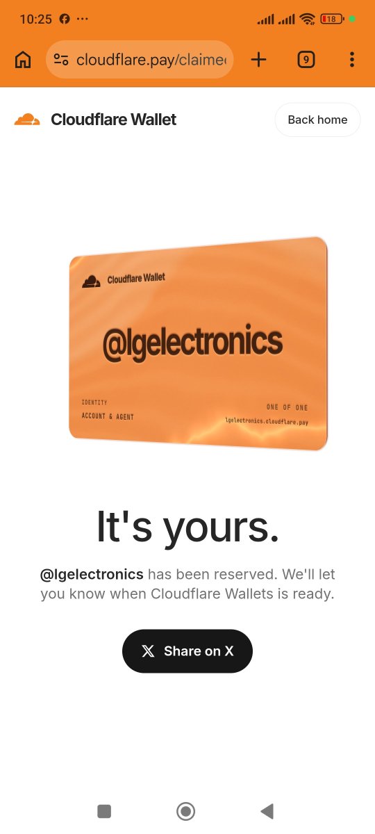 Beenarocks's tweet photo. Cloudflare wallet. @LGCommercial @LGUS https://t.co/KsyLnUf1WU