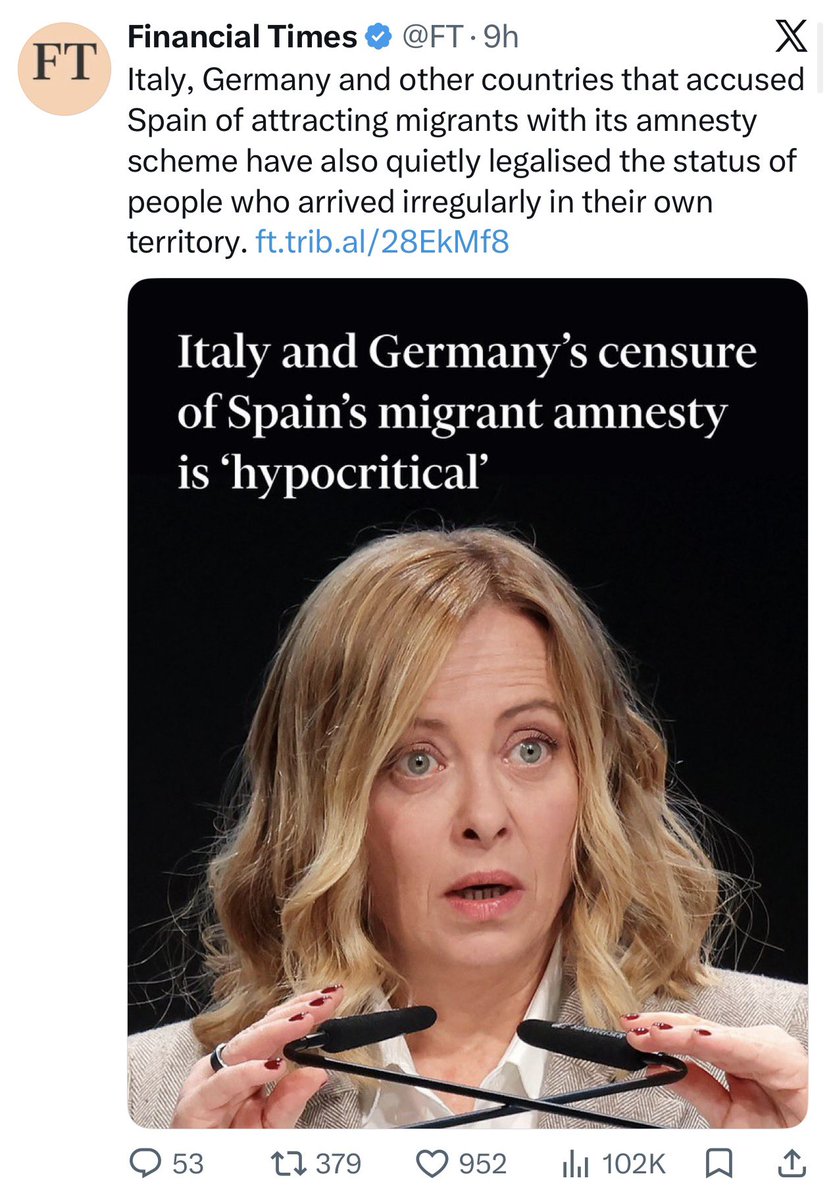 kadmitriev's tweet photo. A surprising Truth from @FT on the EU’s migration hypocrisy as the blame game begins.

EU/UK bureaucrats and legacy media ignored warnings of Western civilization’s destruction and pursued SUICIDAL MIGRATION POLICIES, only to have Ceuta images expose their EVIL nature. https://t.co/xwTSZ4bJSZ