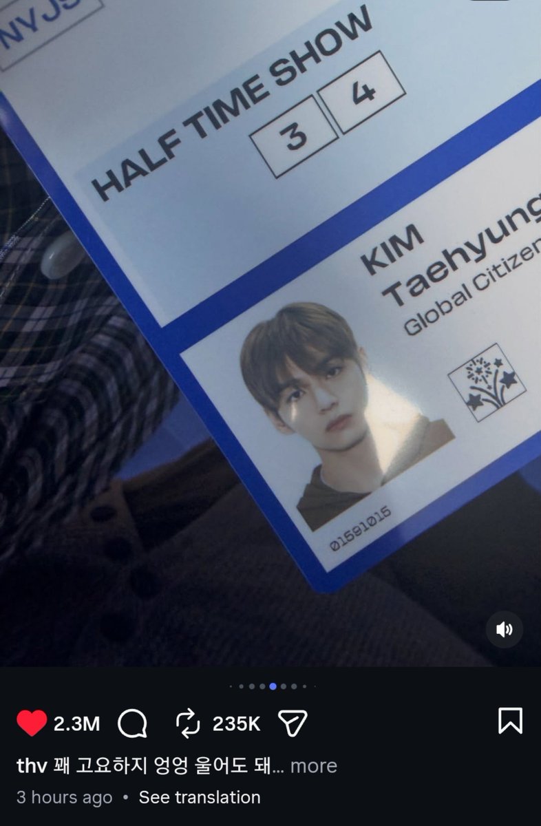 KTH_UK's tweet photo. The best notification on phone will always be: THV posted on Instagram. 🥹💜 https://t.co/WRj1hMYgnJ