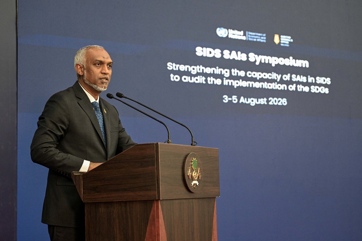 presidencymv's tweet photo. President calls for continued investment in integrity and innovation to build resilient states https://t.co/Rq7G5b0QxD

#RayyithunGaathah #UkulhasVisit https://t.co/cP6u0KNsca