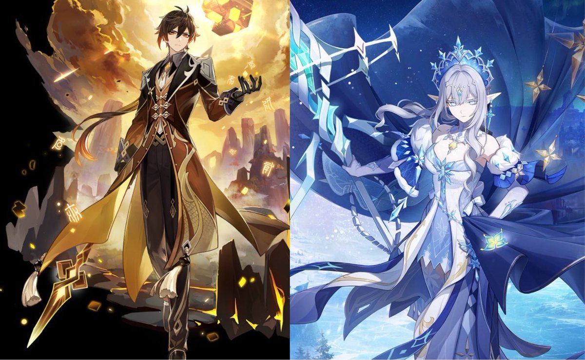 HourlyTeyvat's tweet photo. 🚨 STORY LEAKS/SPOILERS 🚨

Zhongli will appear and plays an important role in Snezhnaya’s story. Among the Seven Archons, he shares the most important role after the Tsaritsa.

Via DK2 &amp; HXG ❄️ https://t.co/4l41Lg28Xi