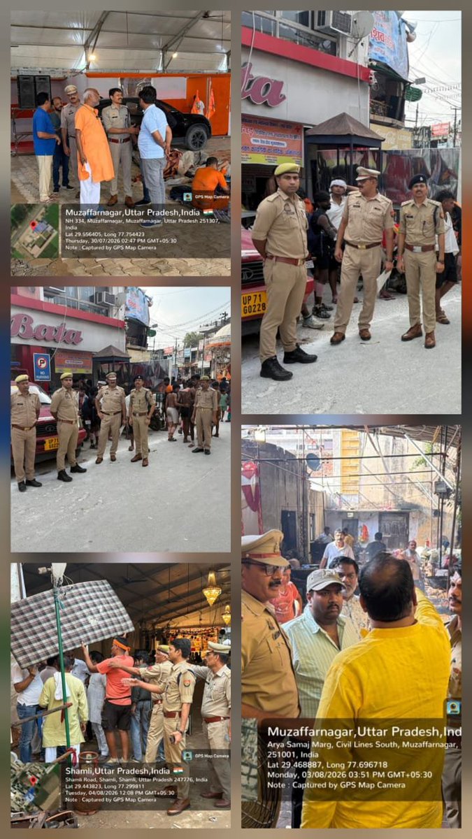 muzaffarnagfire's tweet photo. मुख्य अग्निशमन अधिकारी मुजफ्फरनगर द्वारा दिनांकः 30.07.26 से 04.08.26 तक  पण्डालों एवमं कांवड मेले में लगी सभी डियूटयों को चैक किया गया अग्निशमन सुरक्षा व्यवस्था हेतु प्रचार प्रसार एवमं आवश्यक दिशा निदेश दिये गये जिससे श्रद्धालु की यात्रा सुरक्षा एवमं अग्नि दुर्धटना से मुक्त रहे। https://t.co/pmQo1O79Y3