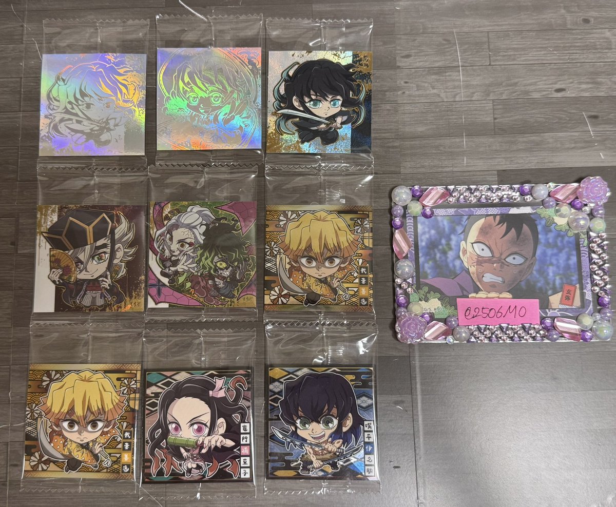 2506Mo's tweet photo. 【交換/譲渡】 鬼滅の刃 ウエハース にふぉるめーしょん

譲 : 画像参照

求 : N玄弥、SR無惨、SR黒死牟、SR猗窩座、極レア実弥、5thレア宇髄

✣5thレアは5thレア同士の交換、または極レアとの交換のみ。 https://t.co/uE4HXHjFth