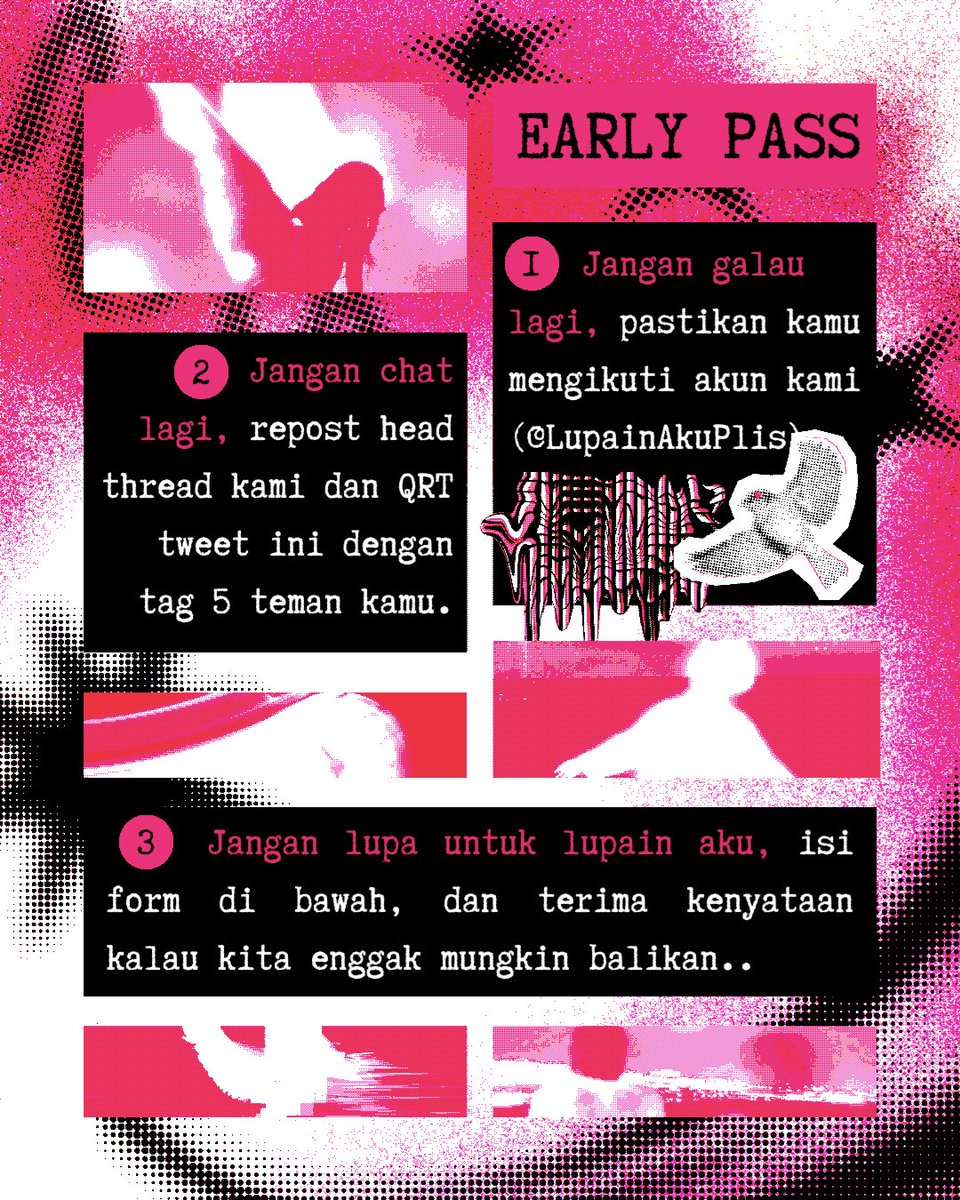LupainAkuPlis's tweet photo. ️️ㅤ
𝗘𝗔𝗥𝗟𝗬 𝗣𝗔𝗦𝗦. ★

ㅤ Sayang, mau sampai kapan..? Sudah berkali-kali aku katakan, saatnya menguji keberuntungan setelah pindah ke lain hati. Hanya untuk empat insan yang telah melupakan masa lalu.
️️ㅤ https://t.co/3YdoaFxkrz