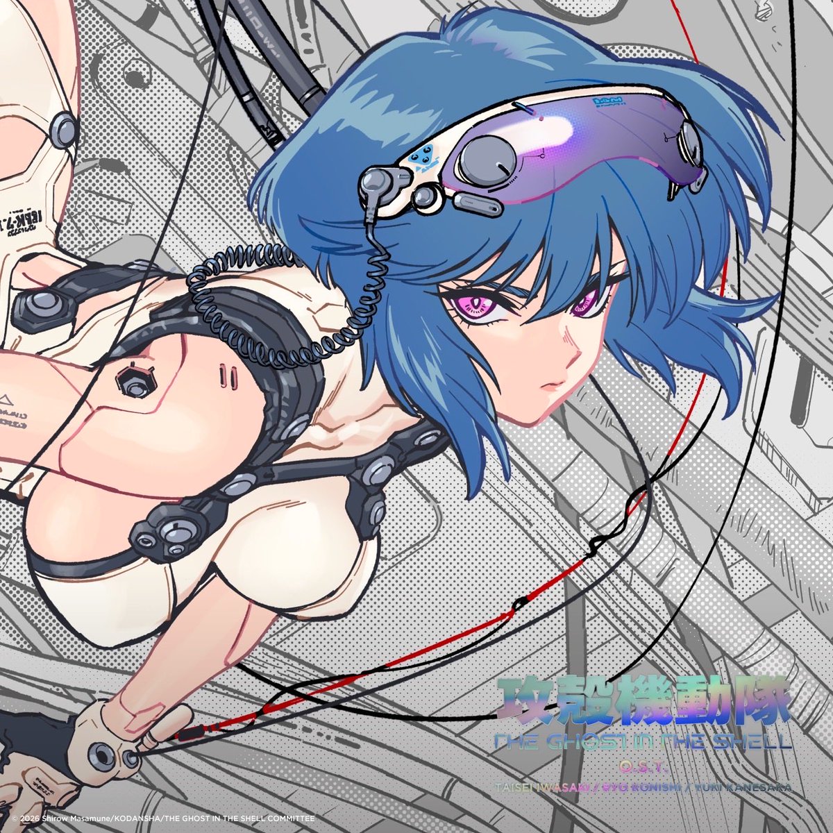 thegits_animeEN's tweet photo. ◤￣￣￣￣￣￣￣￣￣￣￣￣￣￣￣￣￣￣
Releasing Sept 9 (Wed)! 🎧
Original Soundtrack Announced!
Cover Art & Bonus Items Revealed!
＿＿＿＿＿＿＿＿＿＿＿＿＿＿＿＿＿＿◢

The Original Soundtrack for "THE GHOST IN THE SHELL" is officially releasing on September 9th! ⚡️

Composed by a talented trio: Taisei Iwasaki, Ryo Konishi, and YUKI KANESAKA!
Features exclusive jacket artwork drawn by tarou2 (@tarou2), supervised by Science SARU! 🎨✨

💿 Purchase bonus designs have also been revealed!
Details here 👇
https://t.co/BlMdBNHhDU

#攻殻機動隊 #theghostintheshell