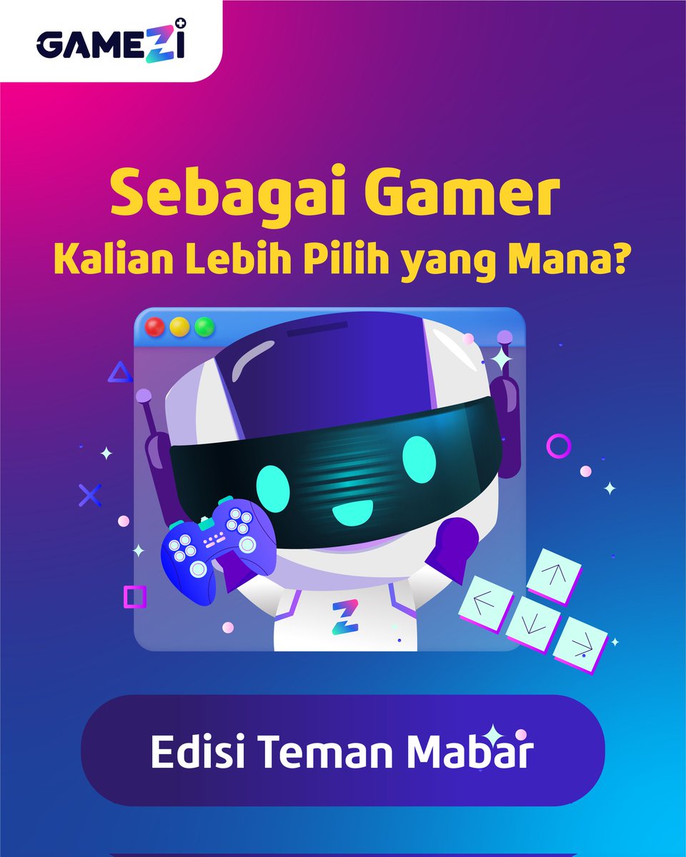 gamezi_id's tweet photo. Selama kalian main game tentunya banyak banget tipe temen mabar yang beda-beda. Admin pengen tau nih kalian lebih seneng sama temen mabar yang mana yaa kira-kira🤔

Tulis jawaban kamu di kolom komentar yaa!!!

#TopUpAman #Gamezi #GamersIndonesia #GamerDeservesBetter https://t.co/AkQr5zc7RV