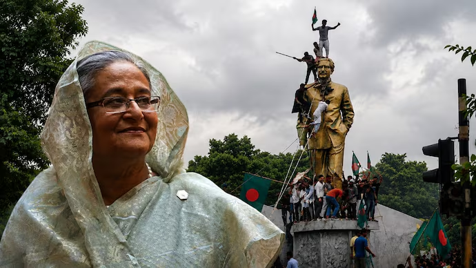 IndiaToday's tweet photo. 𝐇𝐚𝐬𝐢𝐧𝐚'𝐬 𝐁𝐚𝐧𝐠𝐥𝐚𝐝𝐞𝐬𝐡 𝐫𝐞𝐭𝐮𝐫𝐧: 𝐇𝐨𝐰 𝐢𝐭 𝐰𝐢𝐥𝐥 𝐮𝐧𝐟𝐨𝐥𝐝 𝐢𝐬 𝐮𝐧𝐤𝐧𝐨𝐰𝐧, 𝐡𝐨𝐰 𝐢𝐭 𝐰𝐢𝐥𝐥 𝐞𝐧𝐝 𝐢𝐬 𝐤𝐧𝐨𝐰𝐧

Read more: https://t.co/vS0qVL1wAg | @yudhajit  

#SheikhHasina #Bangladesh https://t.co/tKcxeB6tVI
