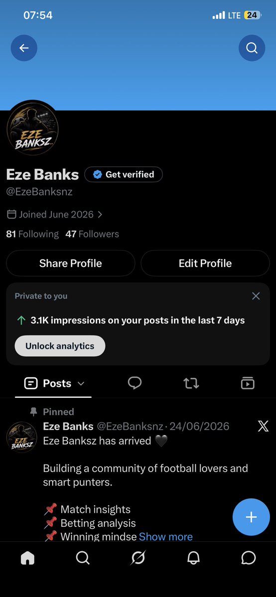 EzeBanksnz's tweet photo. I don finally get that 3k impressions 🙂‍↕️🥹.. Thanks guys❤️❤️ https://t.co/GUSYgtbwlj
