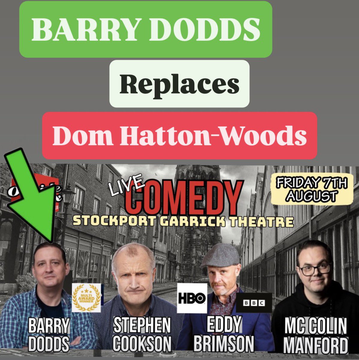 OTBStockport's tweet photo. What an addition to Friday’s lineup!
Tickets➡️ https://t.co/mcyhPADjEU
#stockport #theheatons #romiley #edgeley #cheshire #woodley #bredbury #offerton #marple #bramhall #wilmslow #poynton #levenshulme #manchester #macclesfield #didsbury #cheadle #hazelgrove #reddish #congleton https://t.co/uzcrB5NQBj