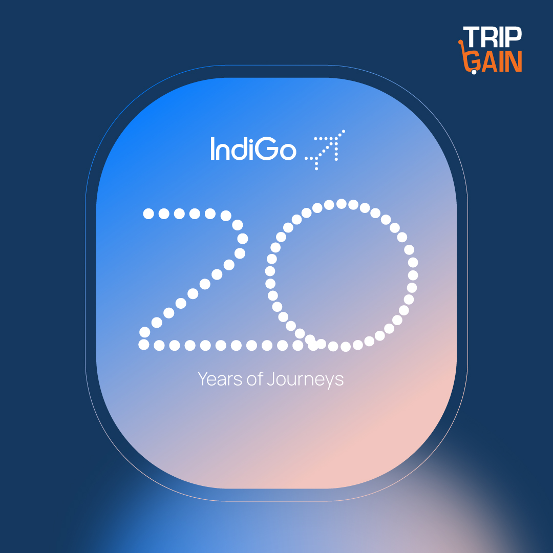tripgain's tweet photo. Celebrating 20 years of @IndiGo6E .
A milestone built on consistency, scale, and the trust of millions of travelers. Here's to the journeys ahead.
#IndiGo20 https://t.co/qcokmJMpL2