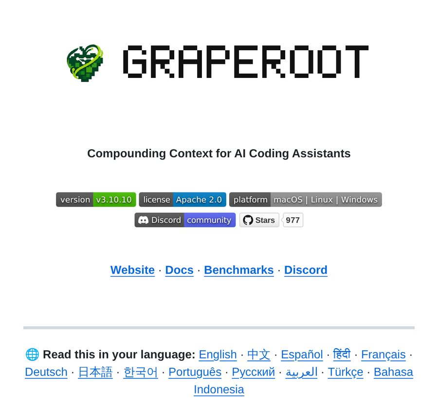 RepoGems's tweet photo. Compounding Context: GrapeRoot for AI Coding Assistants

See link below 👇 https://t.co/rG0EH01jIG