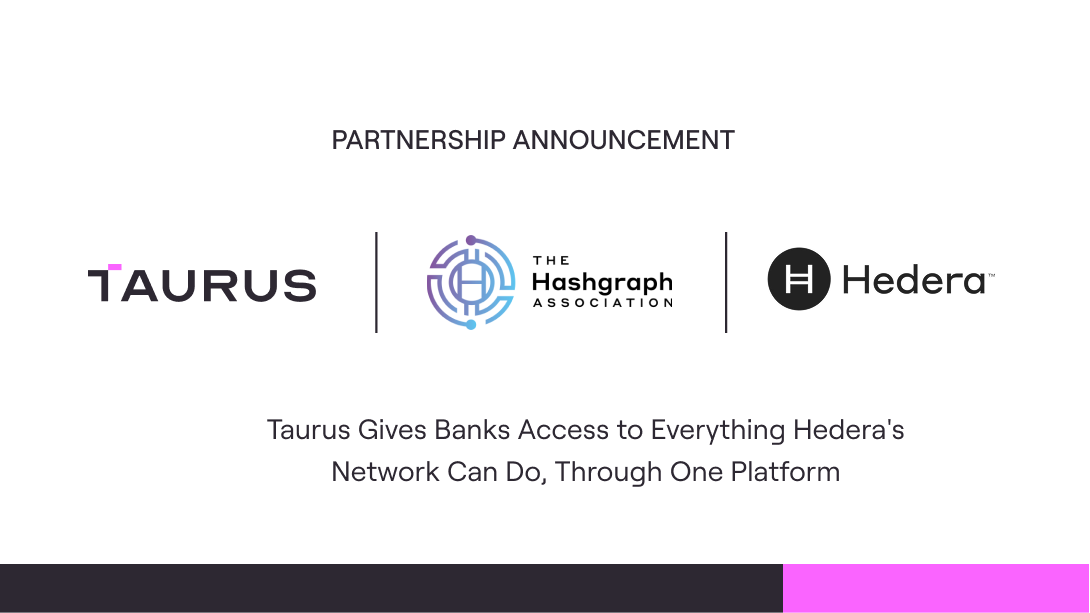 taurus_hq's tweet photo. Taurus now supports the full @Hedera technology stack.

Banks and regulated financial institutions can custody and stake HBAR, issue native tokens, and deploy smart contracts through one platform and under the same due diligence and risk framework.

https://t.co/gwe1dD2V0P https://t.co/Xoc1unxBSp