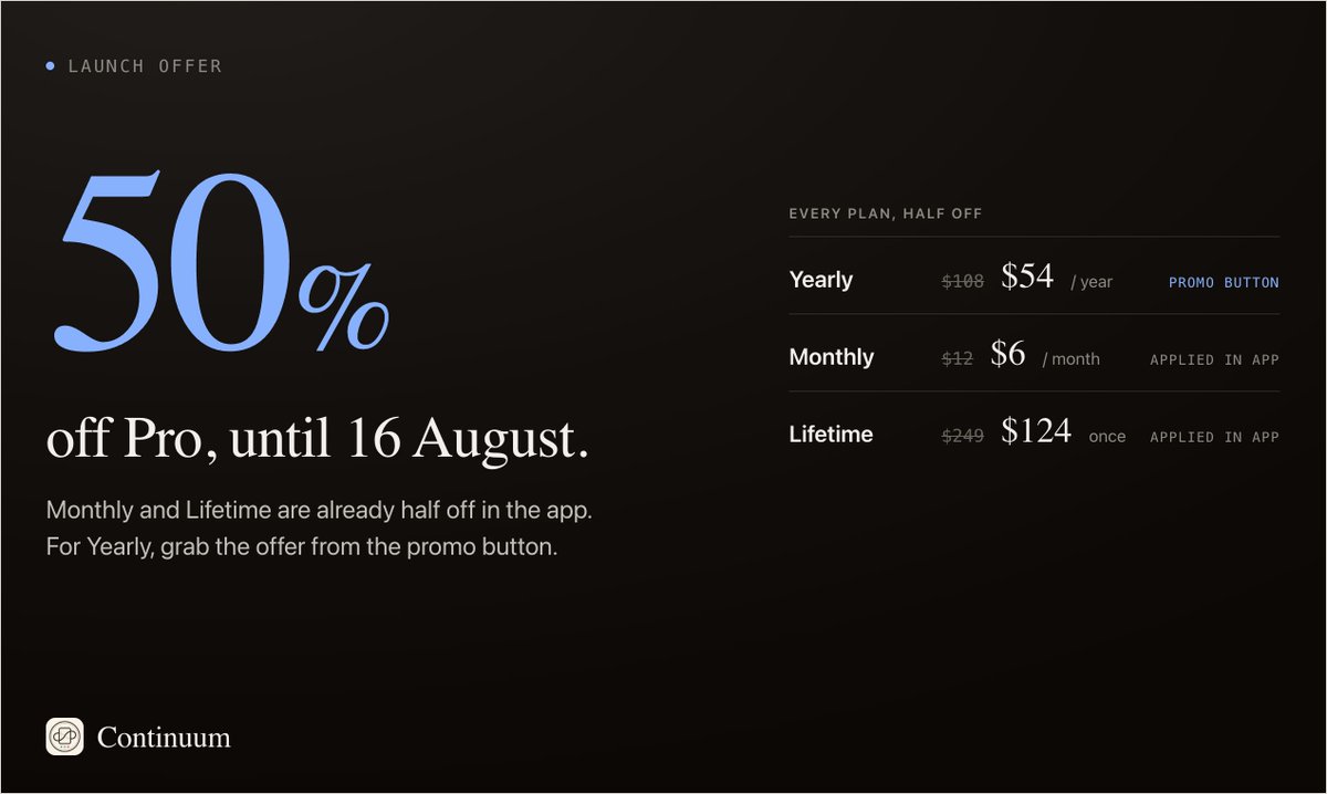 rolandleth's tweet photo. 9/ 50% off during Product Hunt launch week: https://t.co/X62sn0Le8p https://t.co/aGC4p0lEHW