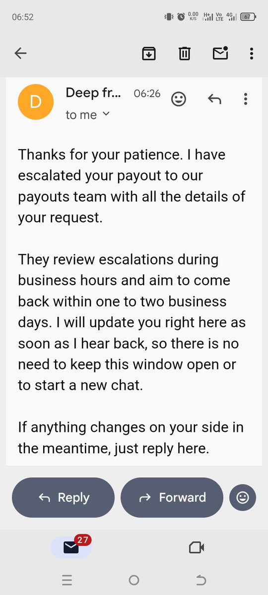 Lemzyfx's tweet photo. GFT have contacted me again that, they have escalated my payout to the payout team 

So should wait for about 1 to 2 business days 

I will keep you guys updated as it goes

@AU79executioner 
@DEssentiall 
@Haruna_gft 
@EdwardXLreal 
@GoatFunded 
@0mokoro 
#propfirm
#forex https://t.co/AQFlVd2H77