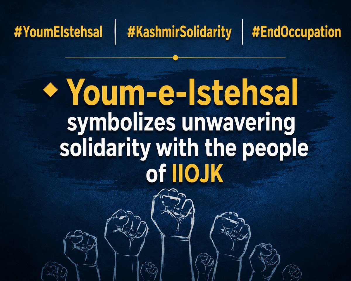 kmskashmirnews's tweet photo. #YoumEIstehsal
#KashmirSolidarity
#EndOccupation
#StandWithKashmir
#JusticeForKashmir
#VoiceForKashmir
#SupportKashmir
#HumanRights
#PeaceForKashmir
#KashmirIssue
#IIOJK
#SolidarityWithKashmir https://t.co/6R0plZKAzM