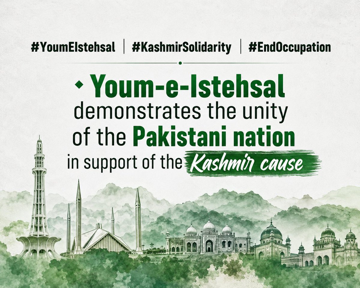 kmskashmirnews's tweet photo. #YoumEIstehsal
#KashmirSolidarity
#EndOccupation
#StandWithKashmir
#JusticeForKashmir
#VoiceForKashmir
#SupportKashmir
#HumanRights
#PeaceForKashmir
#KashmirIssue
#IIOJK
#SolidarityWithKashmir https://t.co/gvnn6NtbE0