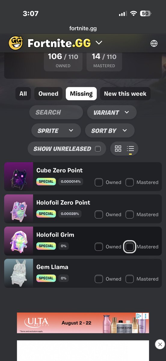Davidlocklear9's tweet photo. Yooo, anyone want to trade, can give back what you trade if you need it back. Hoping to get these last 4 before the new ones come out Please and thank you #fortnite #sprite #trade https://t.co/h13U98xIB4